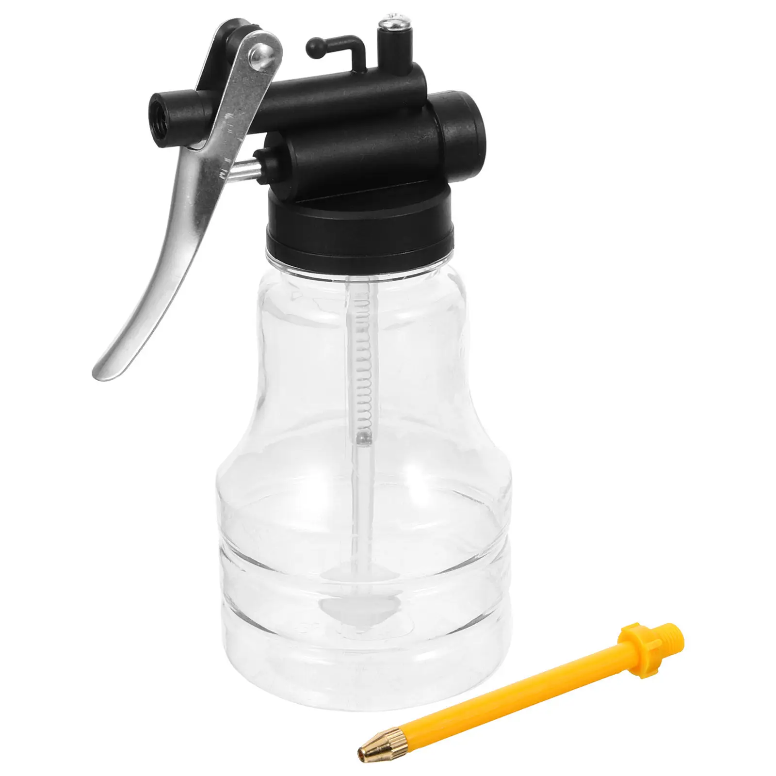 

250Ml Car Oiler Can Hand Pump Lubricant Dispenser for Engine Oil Maintenance Adjustable Hose Angle Fine Nozzle No Oil Leakage