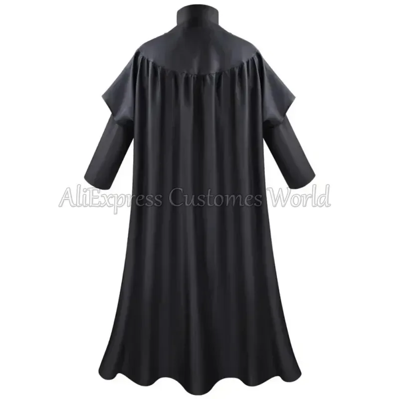 Movie Magic Wand Professor Severus Snape Cosplay Costume Anime Hogwartes School Black Cloak Robe Halloween Party Uniform Suits