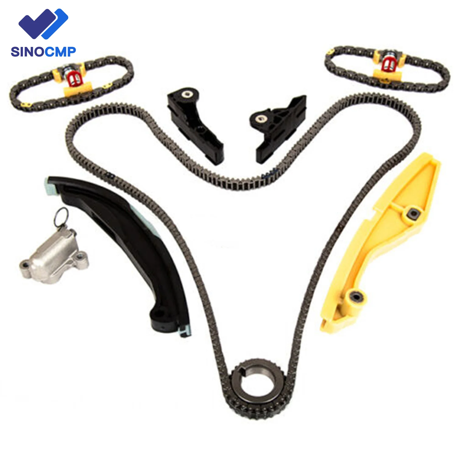 

AT4Z-6268-A AT4Z-6306-A Engine Timing Chain Kit AT4Z-6K254-A BL3Z-6268-A For Ford Edge Eplorer F150 Flex Mutang Taurus 3.5L 3.7L