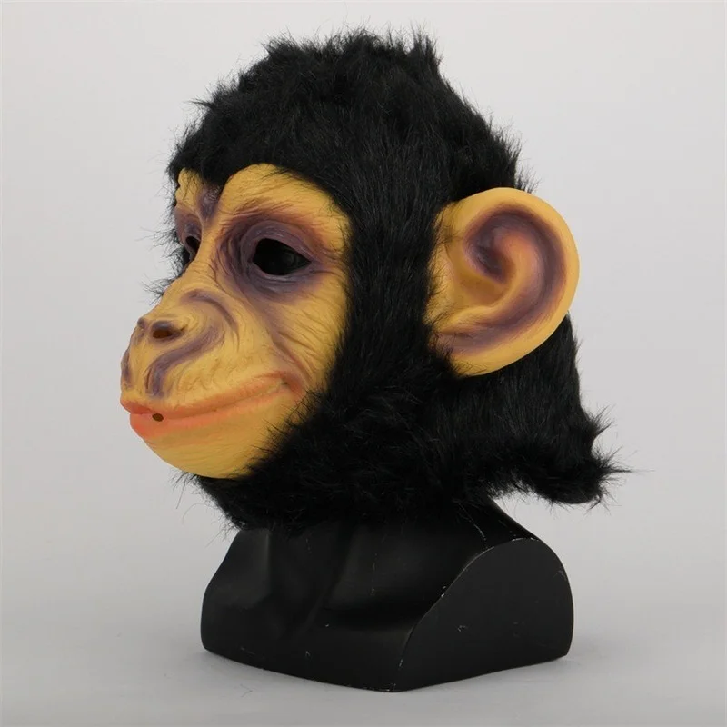 Funny Animal Hood for Halloween and Christmas, Big Ear Monkey, Orangutan Mask, Anime Character Props