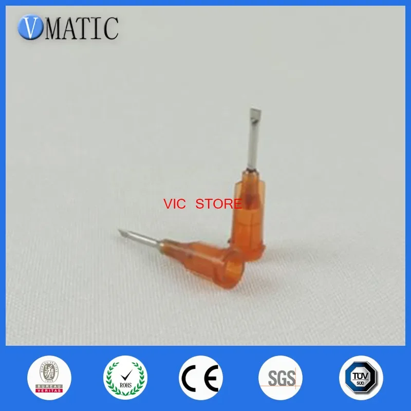 Gratis Pengiriman 100 Pcs/15G Datar Dispensing Cair Tips Lem Dispenser Jarum 1/2 Inch