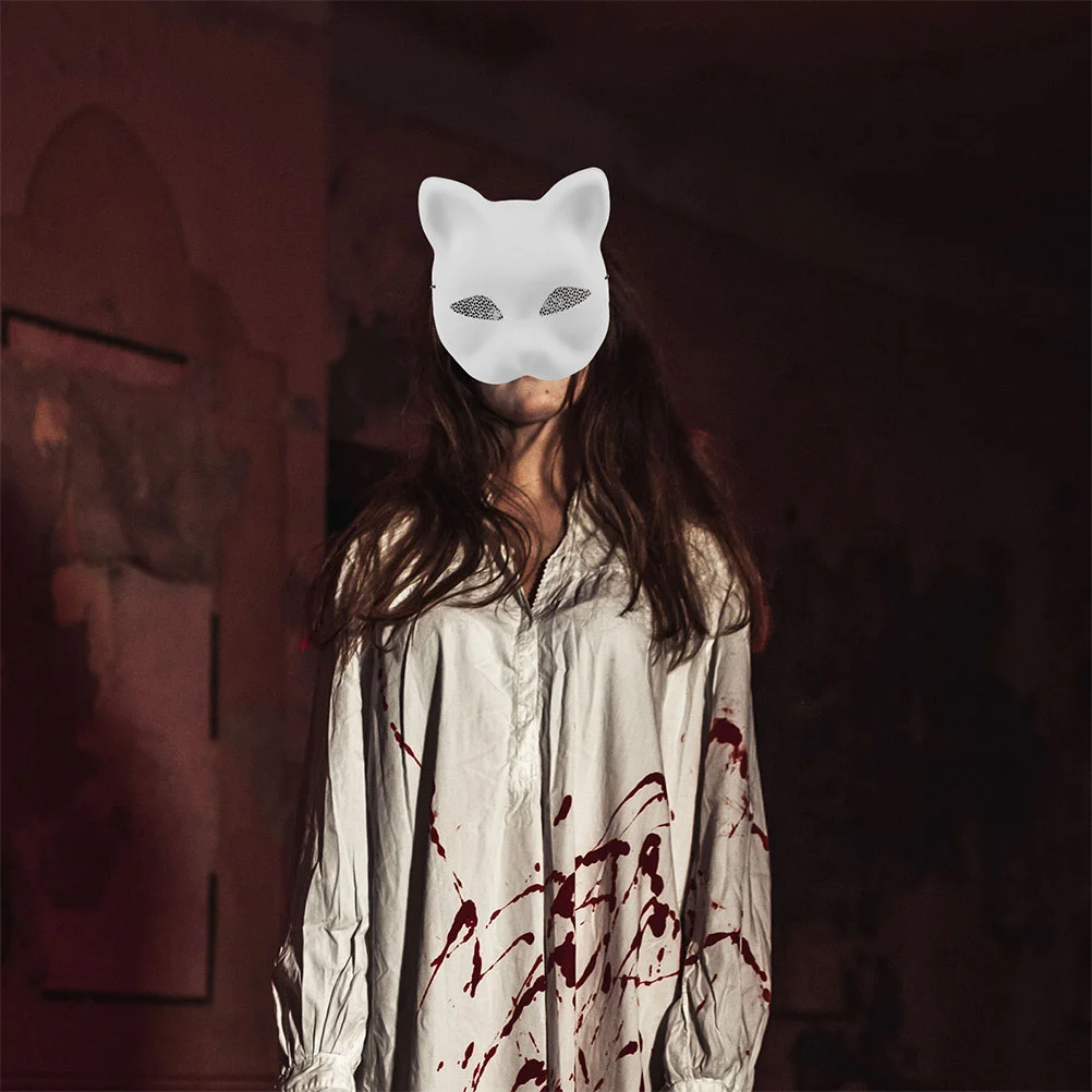 Маска для рисования, маскарадная маска для женщин, кошачья основа, Therian Masks Animal Therain, сделай сам, лицо, ночной клуб