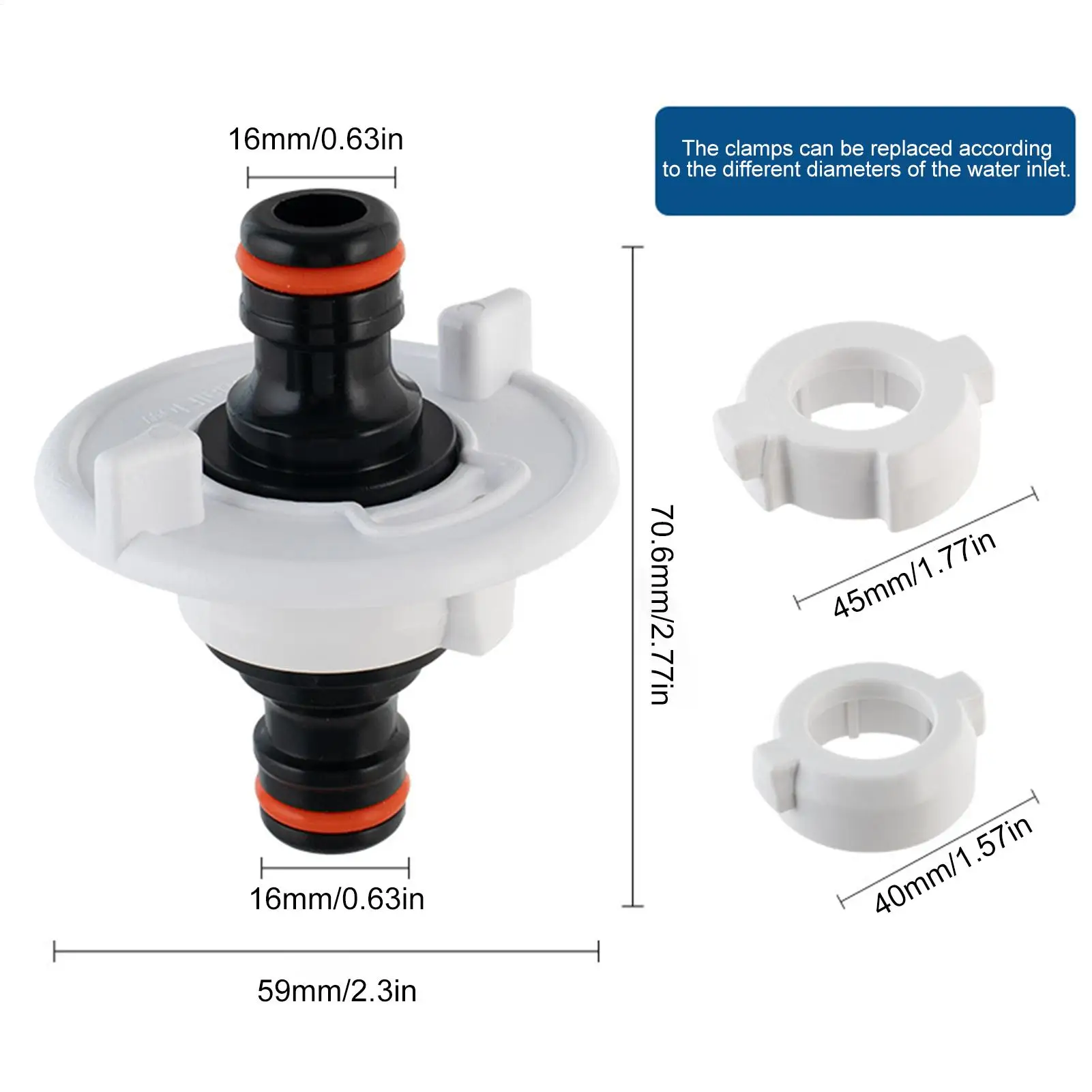 RV City Water Inlet Quick Universal Adapter RV Water Tank Fill Inlet For Exterior Access Drain Outlet Outdoor RV Camper Camping view 6