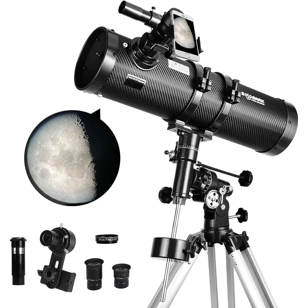 Telescope 130EQ Newtonian Reflector Telescopes for Adults  Professional Telescopes for Adults Astronomy