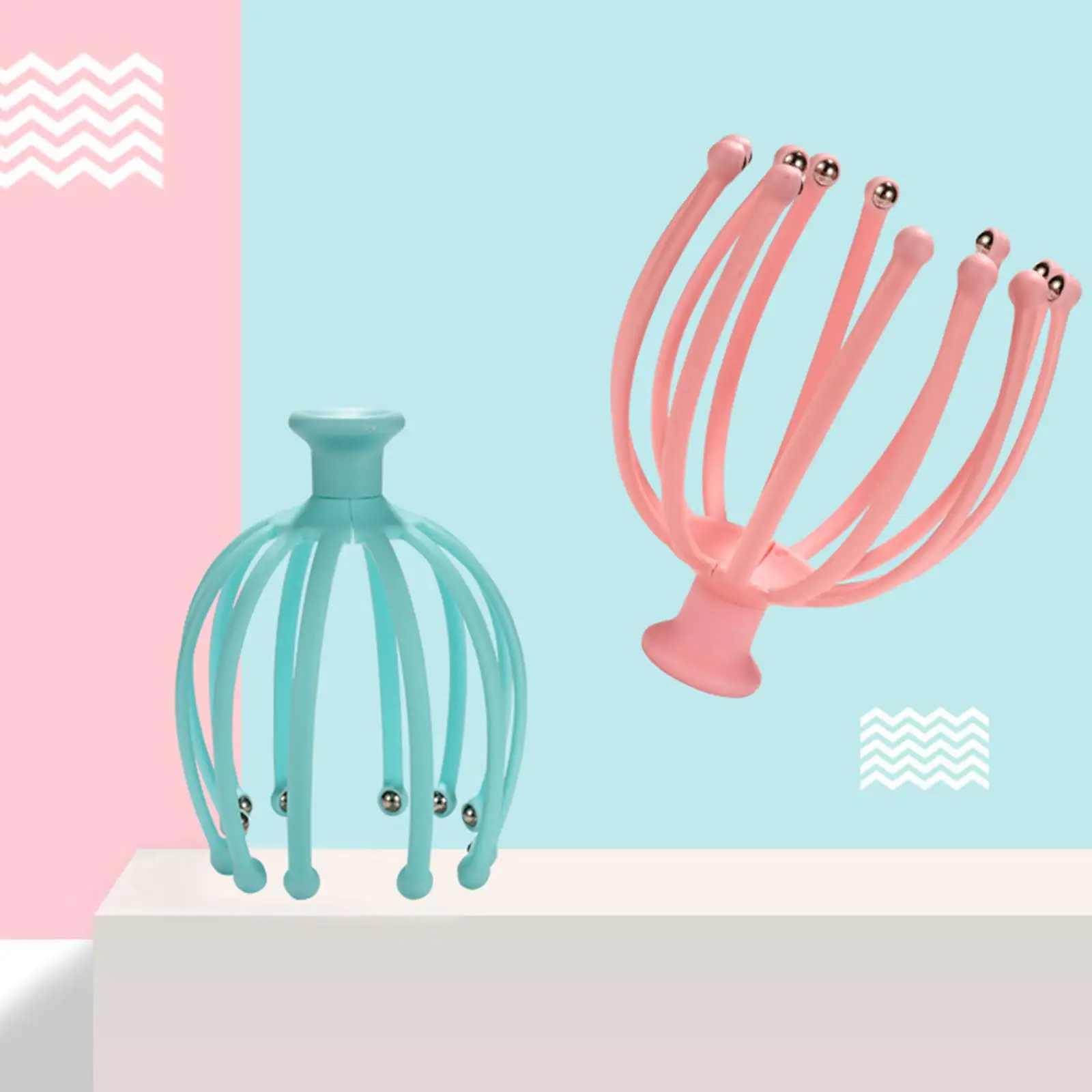 Массажер для кожи головы с когтями, ручной портативный полиэтиленовый массажер для домашнего офиса, дня отца, спа