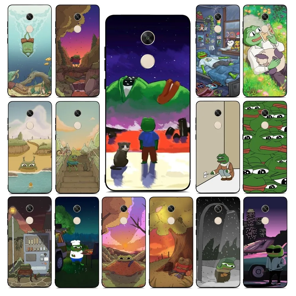 Sad Frog Phone Case For Redmi Note 4 X 5 A 6 7 8 T 9 9S 10 11 11S 11Epro Poco M3 pro