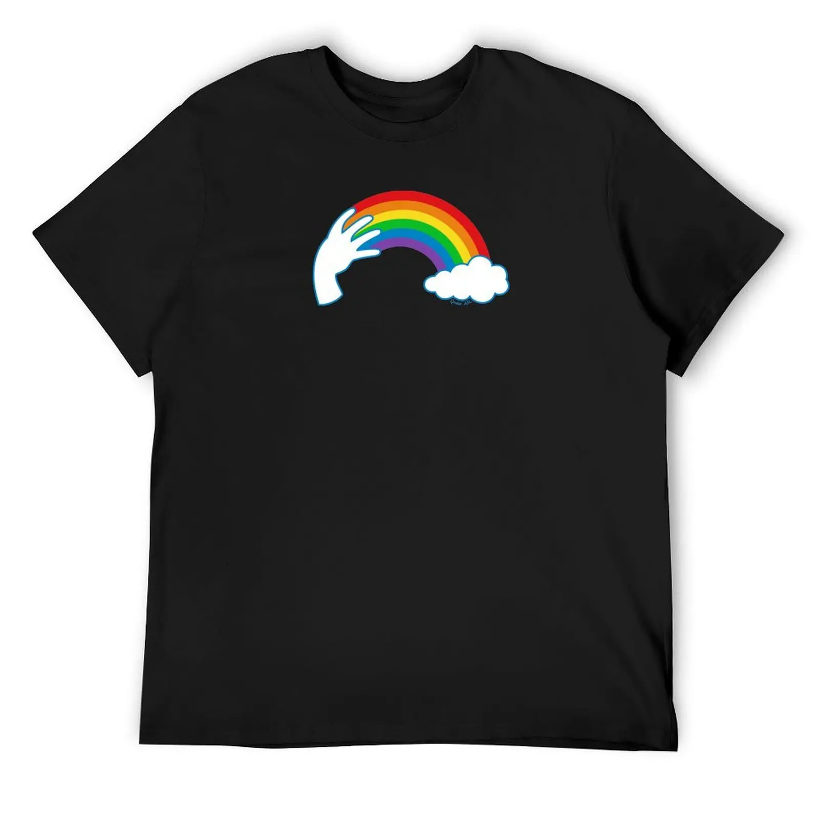 ASL Rainbow T-Shirt hippie clothes korean fashion tees quick-drying mens graphic t-shirts big and tall