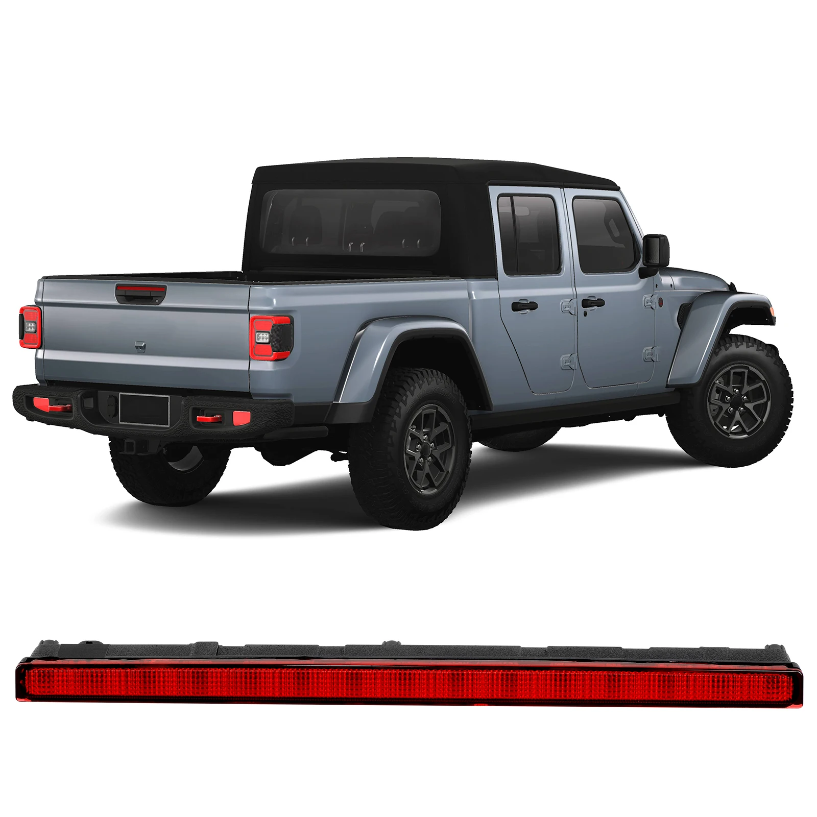 

Для Jeep Gladiator 2020-2025: центральный верхний стоп-сигнал 923-297 68338388AC, задний 3-й светодиодный стоп-сигнал для автомобиля