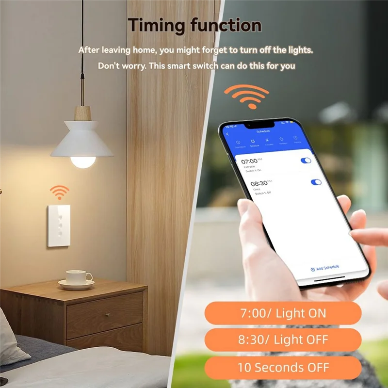 REPLA-Tuya Wifi الأبيض الذكي اللمس التبديل 110-240 فولت 2.5D مقعر نمط Zigbee3.0 مكرر إشارة العمل مع أليكسا جوجل المنزل