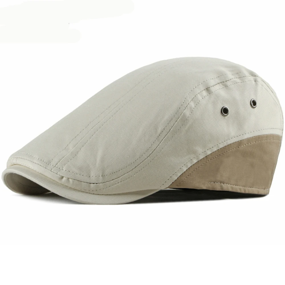 

HT4622 Berets Spring Summer Sun Cap Men Women Vintage Patchwork Artist Painter Beret Hat Male Female Ivy Flat Cap Mens Beret Cap