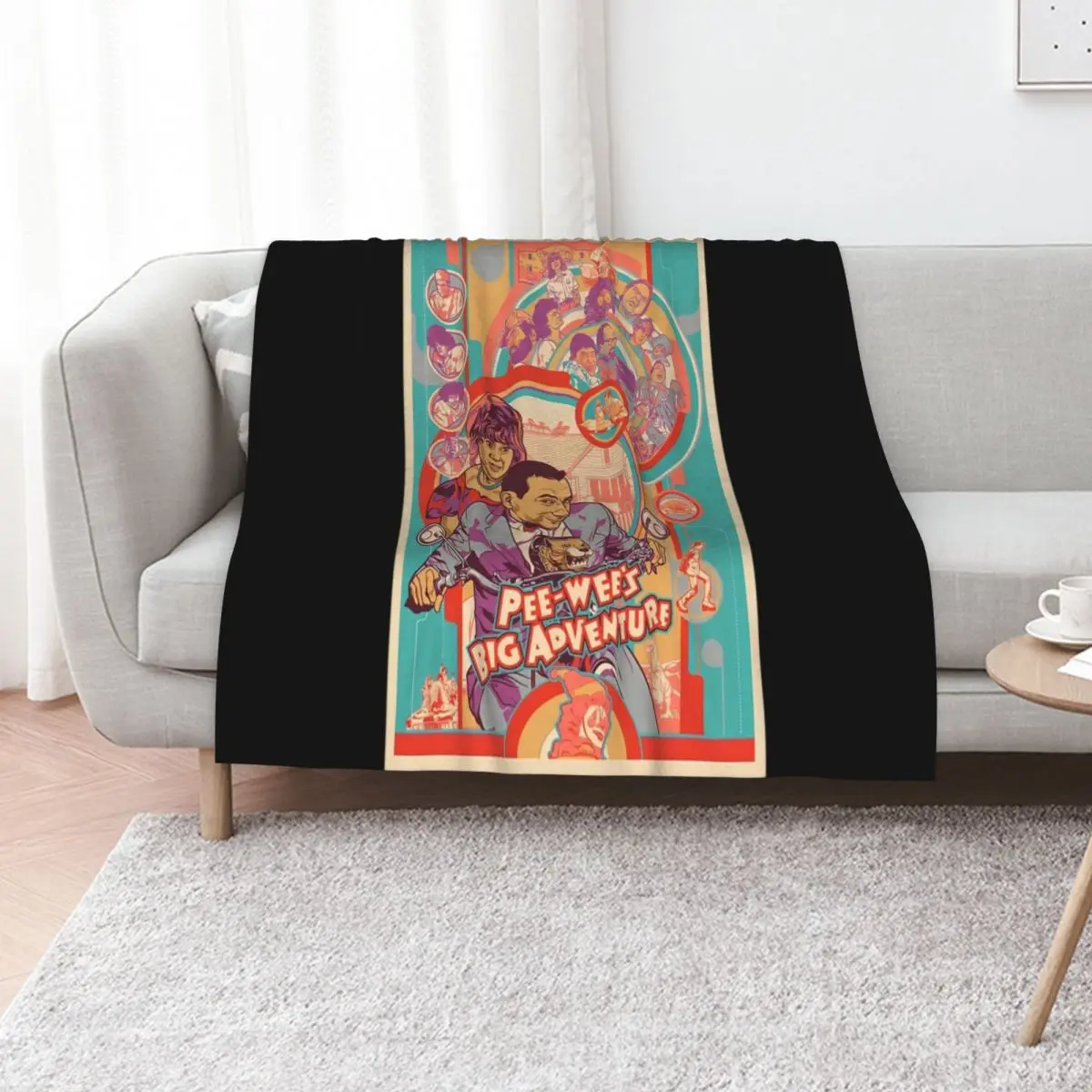 Pee Wee Herman, PeeWee Herman, Paul Rubens Throw Blanket Ultra Plush Cozy Blanket for Napping Sleeping