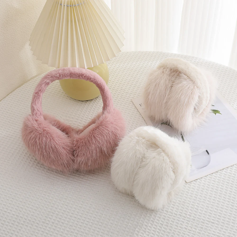 1PC Large Thick Soft Plush Ear Keep Warmer Winter Earmuffs For Women Men Fashion Outdoor Earflap Protection Ear-Muffs Ear Cover