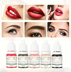 Pigmenti Microblading da 8ml per trucco permanente inchiostro per tatuaggi per sopracciglia per labbra Tint Eyeliner colori lattiginosi forniture per tatuaggi di bellezza