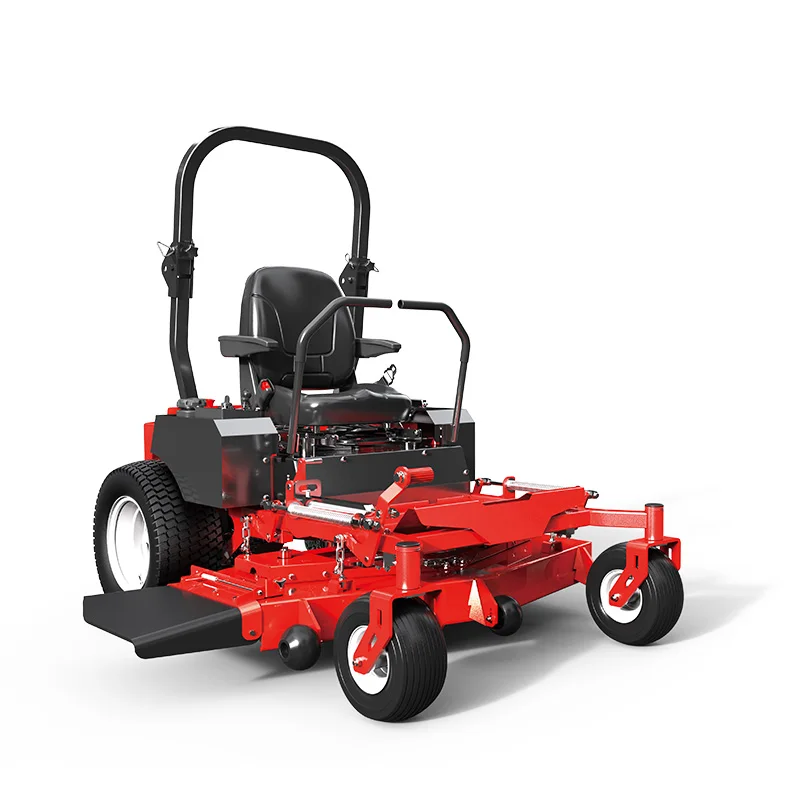 Zero Turn Riding Lawn Mowing Machine Durable Cutting Deck Comfortable Seat Flexible Steering Park Villa Garden Landscaping