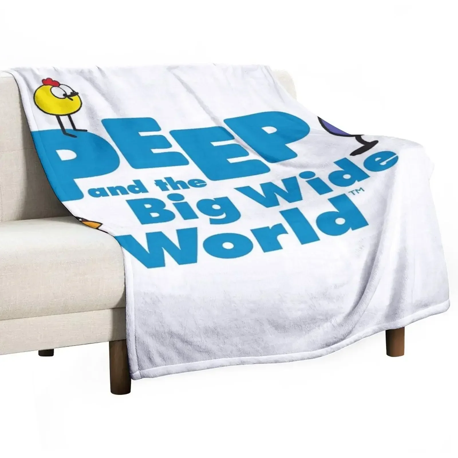 

Peep and the Big Wide World Throw Blanket Flannel Fabric Blankets For Sofas Moving Blankets