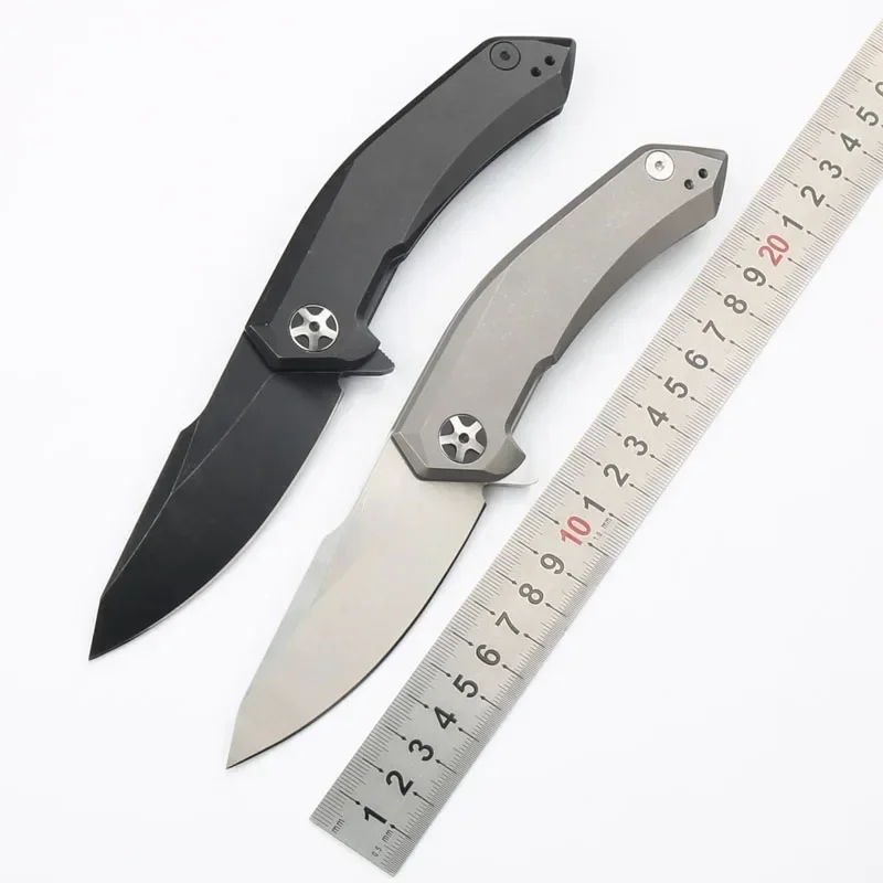 

0095 Pocket Folding S35VN Blade Ceramic Bearing Titanium Alloy Handle Tactical Hunting Camping EDC Survival Tools Knives