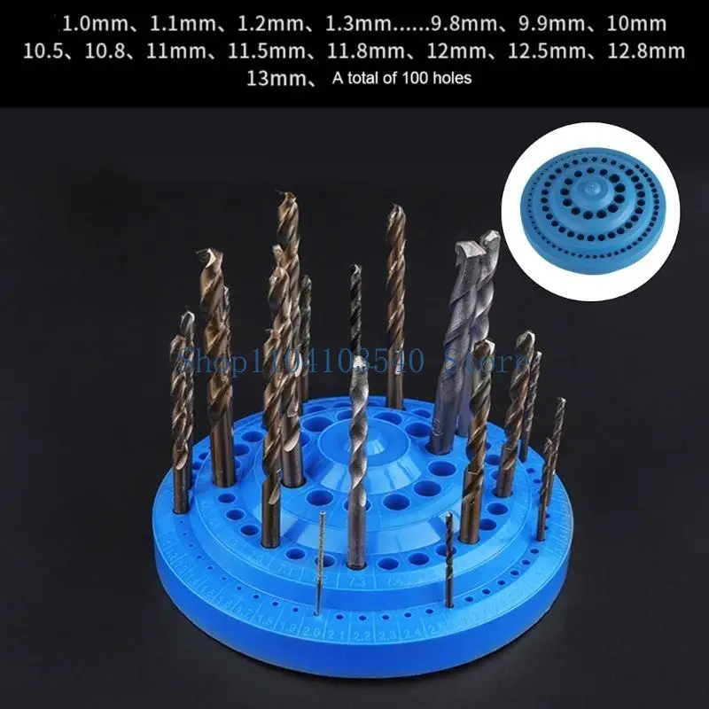 02DC Drill Bit and Milling Cutter Holder Case, Waterproof and Shockproof Storage Case for Tool