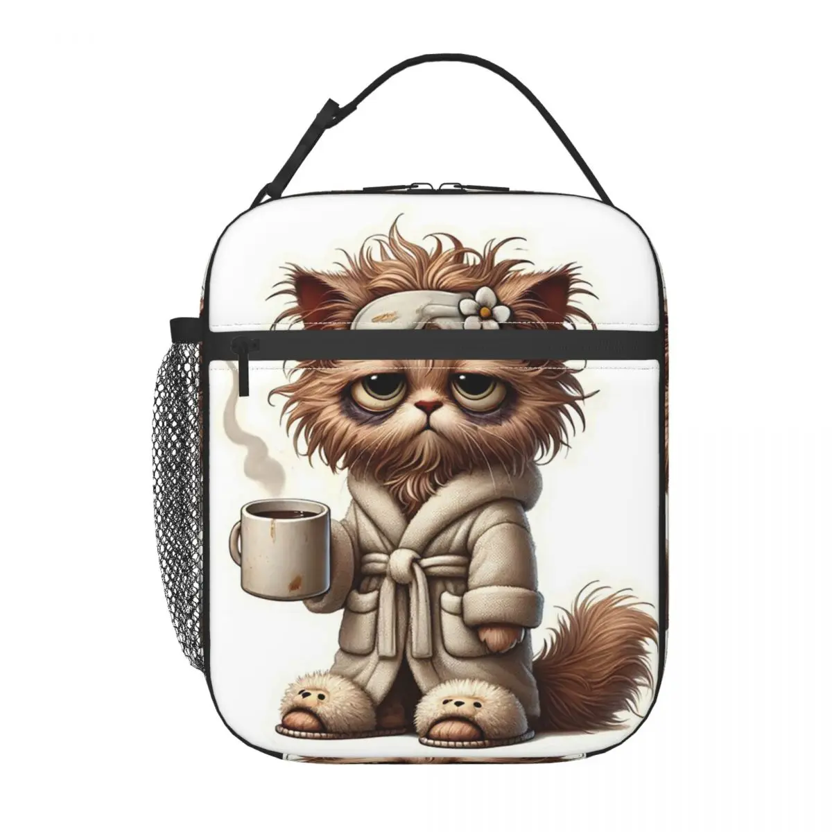 

Термосумка для обедов Tired Cat для женщин и детей, портативная термосумка для еды, термосумка-тоут