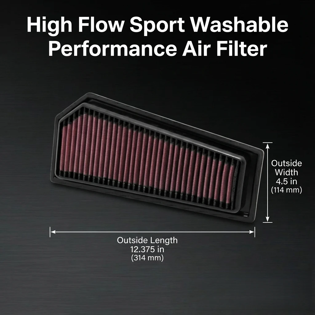 

For Mercedes-Benz C-Class C204 W204 S204 C180 C200 C250 CGi 1.8 M271 Turbo Gas 2009-2014 High Flow Sport Washable Air Filter
