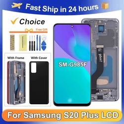 Tested S20 Plus For Samsung S20+ G985 G985F G985F/DS LCD Display Touch Screen Digitizer Assembly Replacement