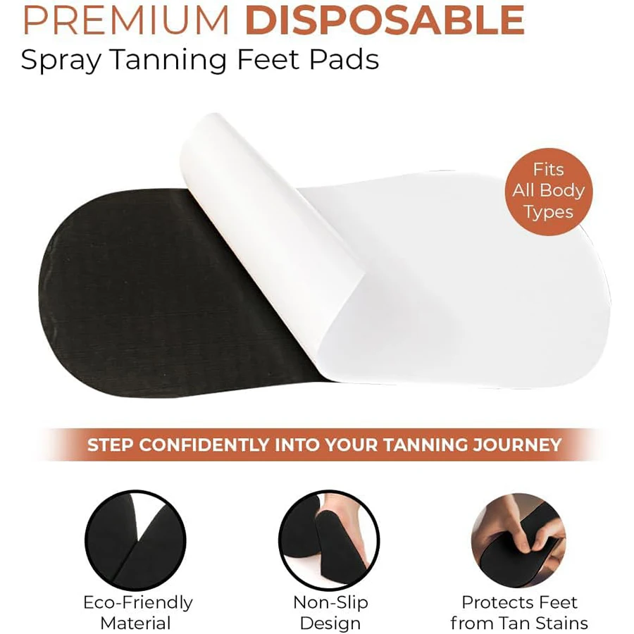 10 szt. Jednorazowe damskie kapcie do opalania, samoprzylepne naklejki na stopy do opalania natryskowego, ochraniacze na stopy, naklejki na akcesoria do ciała