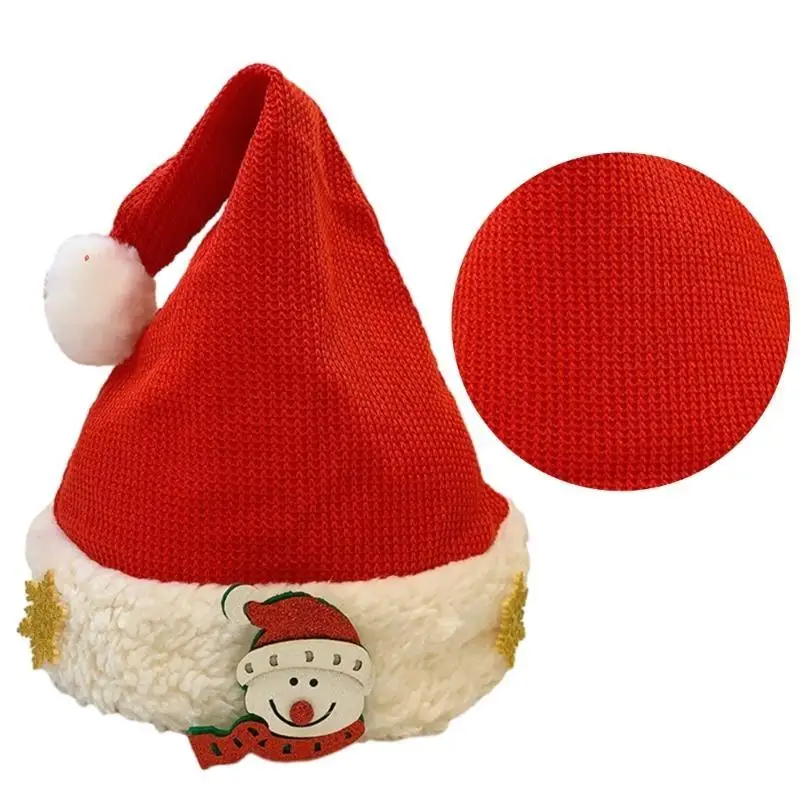 

39BD MerryChristmas Santa Cap for Festival Family Gathering Party Decorative Hat New Year Holiday Supplies Christmas Hat