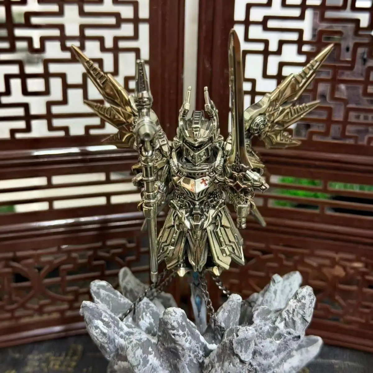 Mech Armor Seraph Knights Templar Arbiter MOC Building Blocks Magnetic Detachable Delicate Metal Figurine Ornament Bricks Toys
