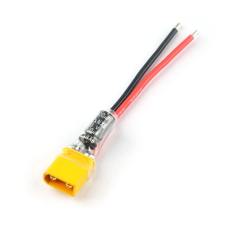 FEICHAO XT30 Plug Connector Power Cord with Capacitor RC Battery Cable Silicone Wire for Sailfly-X RC FPV Drone Models