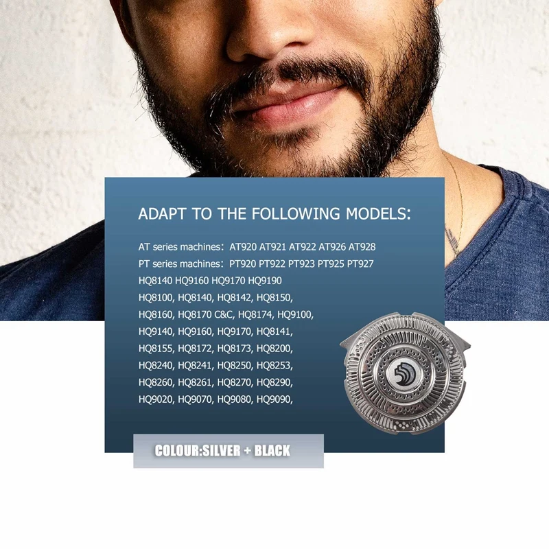 

A87Z для бритвы Philips HQ9 Сменная головка AT751 HQ8240 HQ8250 HQ9070 HQ9160 HQ9170 HQ9190 Лезвия бритвенных головок A