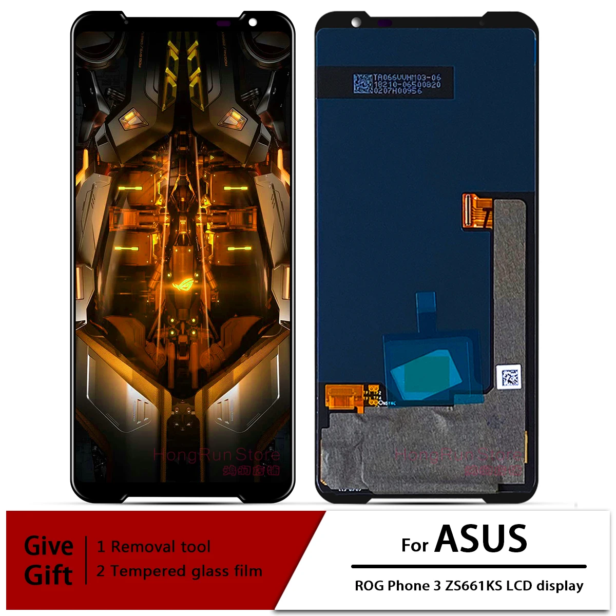 Amoled For Asus ROG 3 ZS661KS LCD Display Screen+Touch Panel Digitizer For ROG Phone 3 Strix ASUS_I003DD