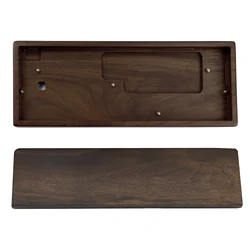 60% QMK VIA Kit 61 64 Rosewood Wooden Case PCB Wrist Rest Plate Kit For MX Mechanical Keyboard Poker Faceu 60 GH60 GK61 GK61X