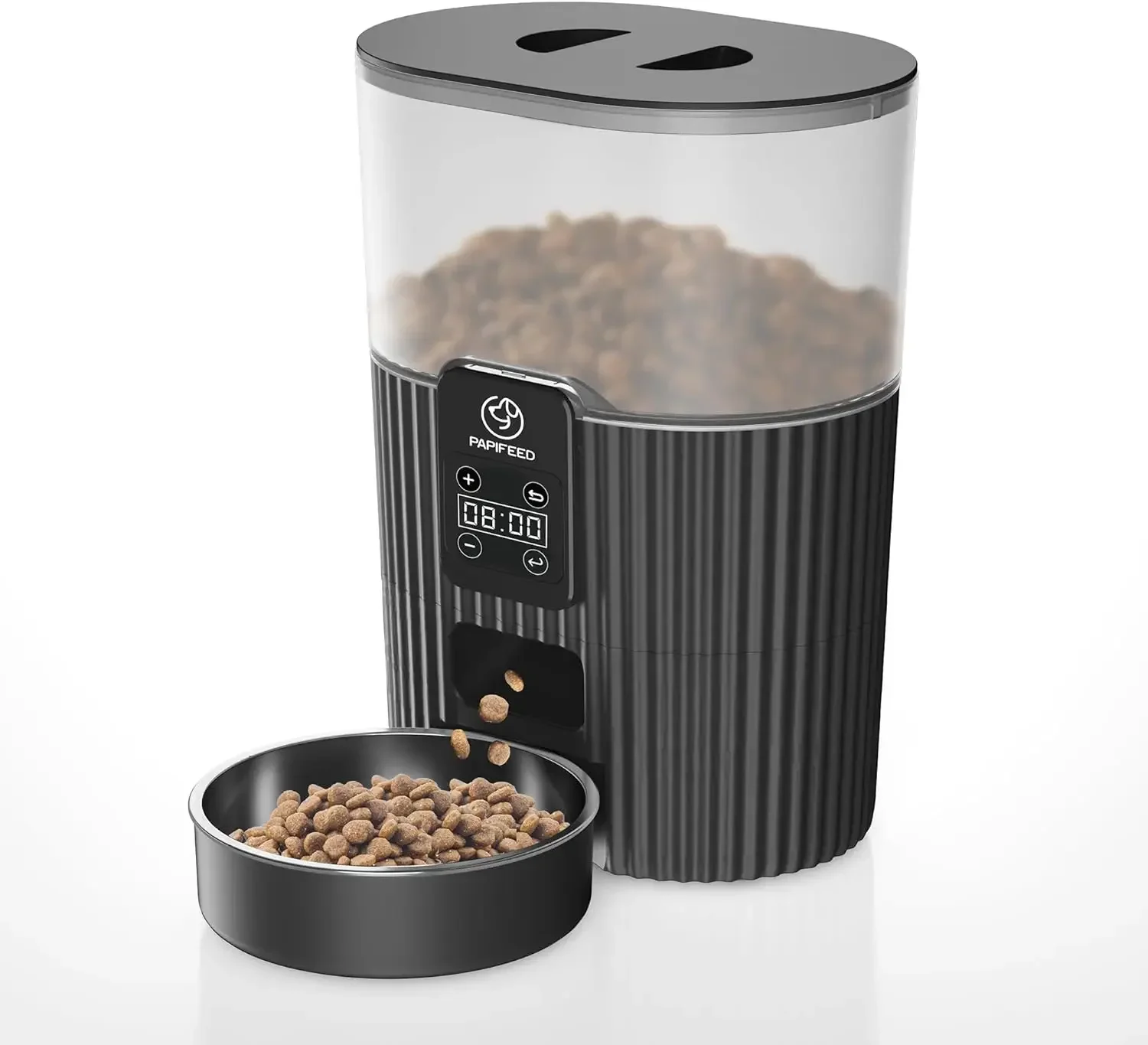 

Automatic Cat Feeder, 3.5L Programable Automatic Pet Feeder for Cats, Timed Cat Food Dispenser with Customize Feeding Schedule