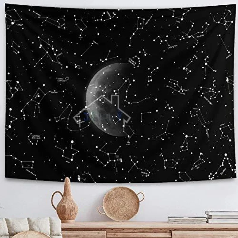 VIKAMA Vintage-Mandala-Wandteppich zum Aufhängen für Wohnzimmer, Schlafzimmer, Schlafsaal, einfach zu hängen, Heimdekoration, künstlerisches Bohemian-Design