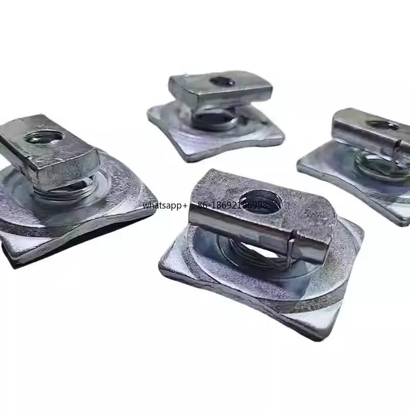 Tube Bundle Buckle Spring Nut M8 Hole M10 Hole C-shaped Steel Connector Channel Steel Fastener Hoisting Screw Tube Bundle