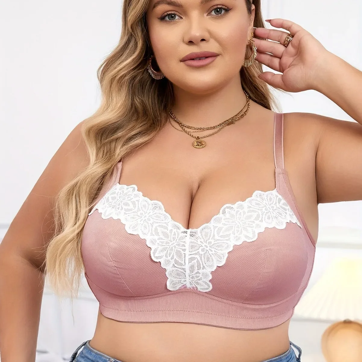 

Underwire Bra Push-Up Support Full Coverage Bras Underwear Adjustable Straps All-Day Comfort Seamless Brassiere for Women