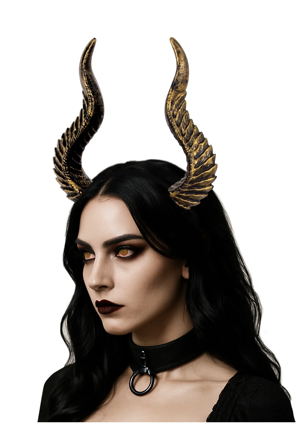 2025Halloween Cosplay Teufelshorn Haarreifen DIY Montage COS Haarschmuck Requisiten Dämon Ochse Verformbares Horn – Detail 18