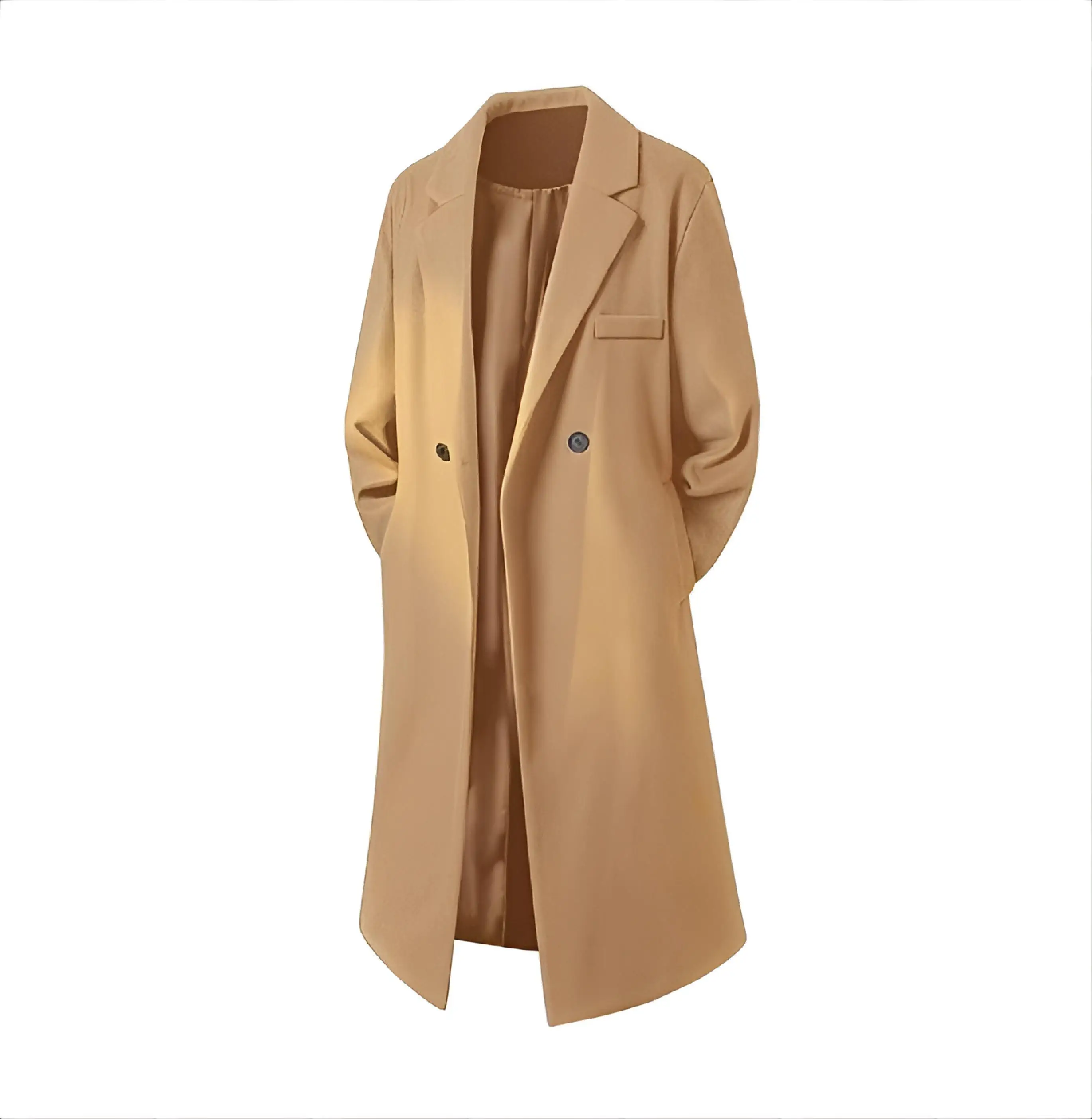 

Trench Coat Gothic Mens Fur Medium Hiking Classic Functional Warm Simple Large Extra-Large Thick Thickened Heavy Soft Feel Waxed