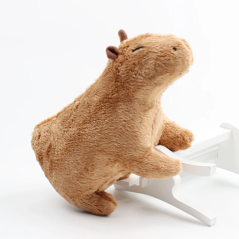 18cm Simulation Capybara Stuffed Animals Plush Toy Fluffy Capybara Doll Soft Toy Kid Birthday Christmas Gift Toy Home Room Decor