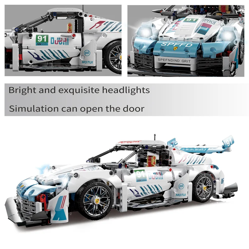 IN STOCK MOC Technical 1:14 Sports Car Building Blocks Model Racing Bricks Assembling Toys for Children Birthday Gift Set