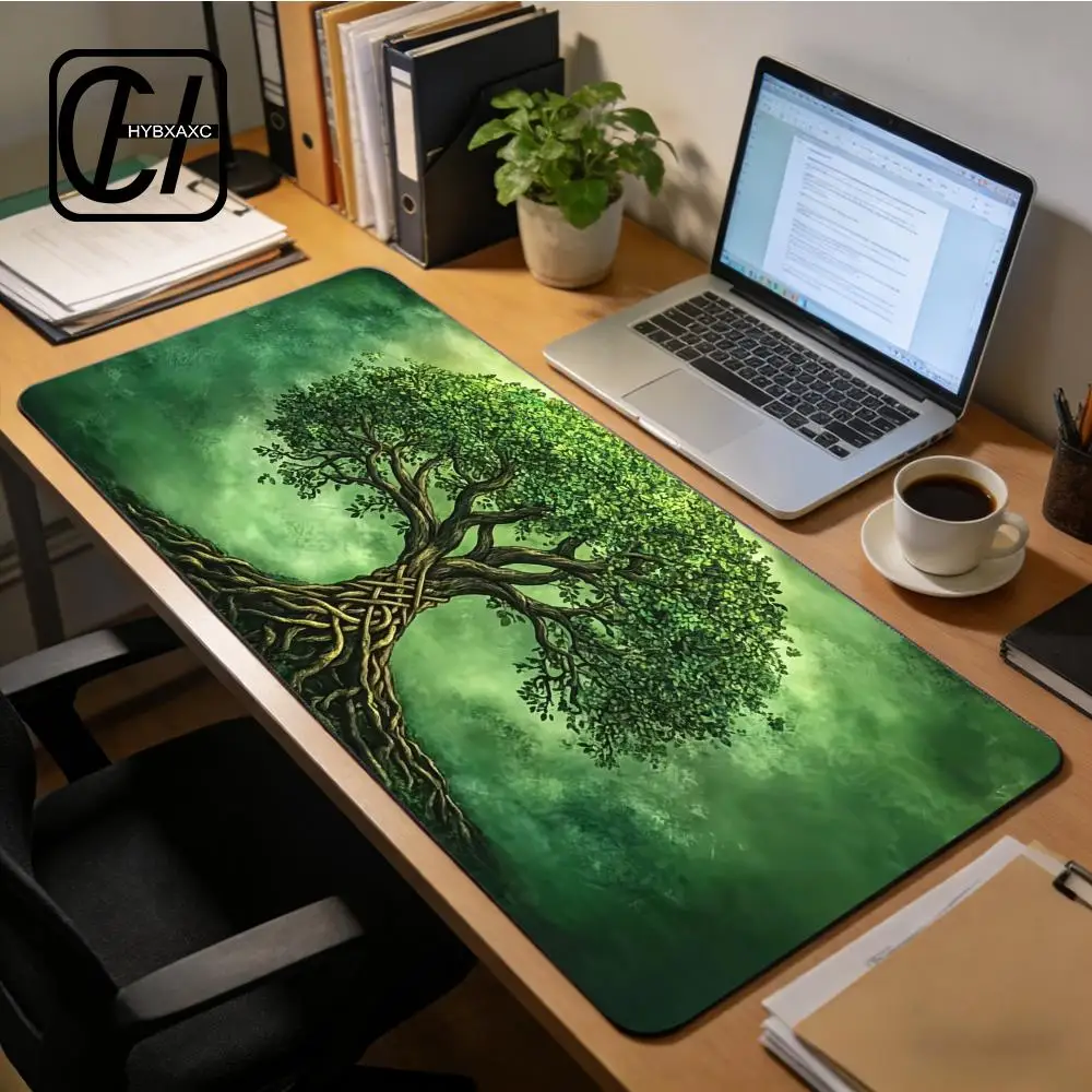Giant tree of life large Mouse Pad Desk Mat Non-Slip Durable Stitched Edge keyboard mouse mat Gaming mat mouse pad HYBXXC