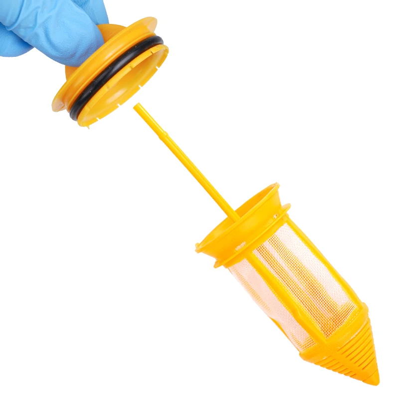 5pcs Dental Valve Strong Suction Filter Dental Water Filter Chair Equipment Parts Yellow Plastic Mesh Negative Pressure Filter