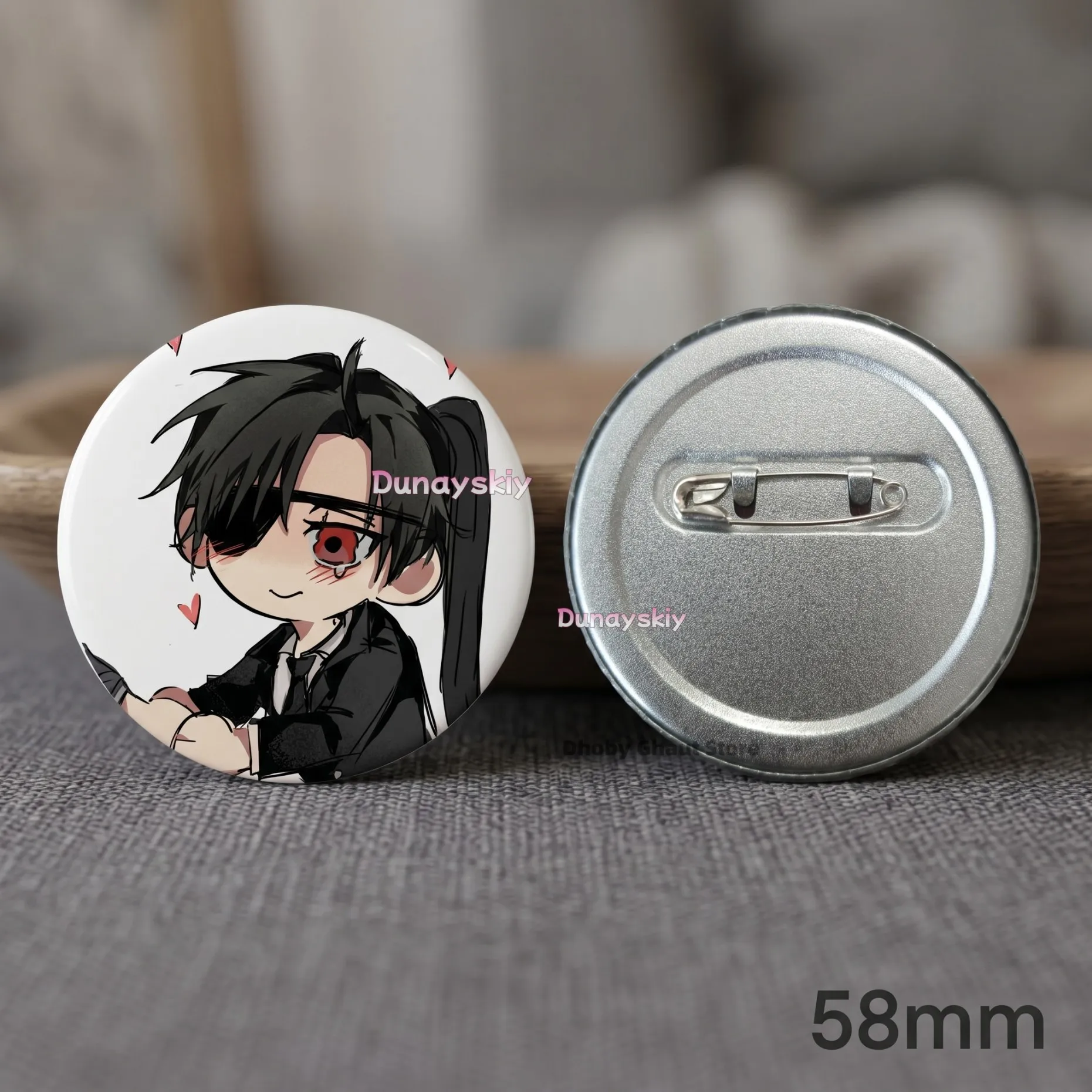 Anime Metal Badges Daemons of the Shadow Realm Yomi No Tsugai  Asa Double Brooch Enamel Pin Gift Asa Daemons of the Shadow Realm