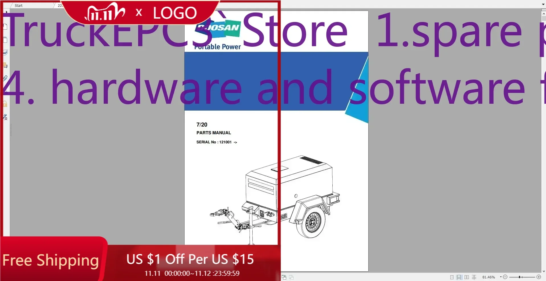 

TruckEPC3 Doosan Ingersoll Rand 17,49 ГБ PDF [03.2019] Детали Каталог Руководство по эксплуатации и обслуживанию Полный DVD