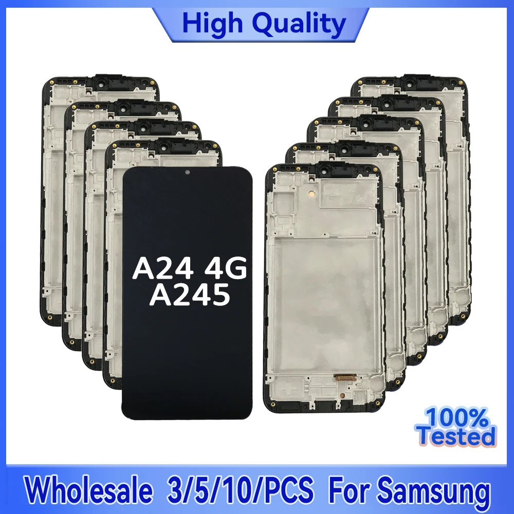 

Wholesale Lot For Samsung Galaxy A24 4G LCD Screen Touch Assembly Display 3/5/10 Pieces Compatible A245F A245F/DS A245M A245N