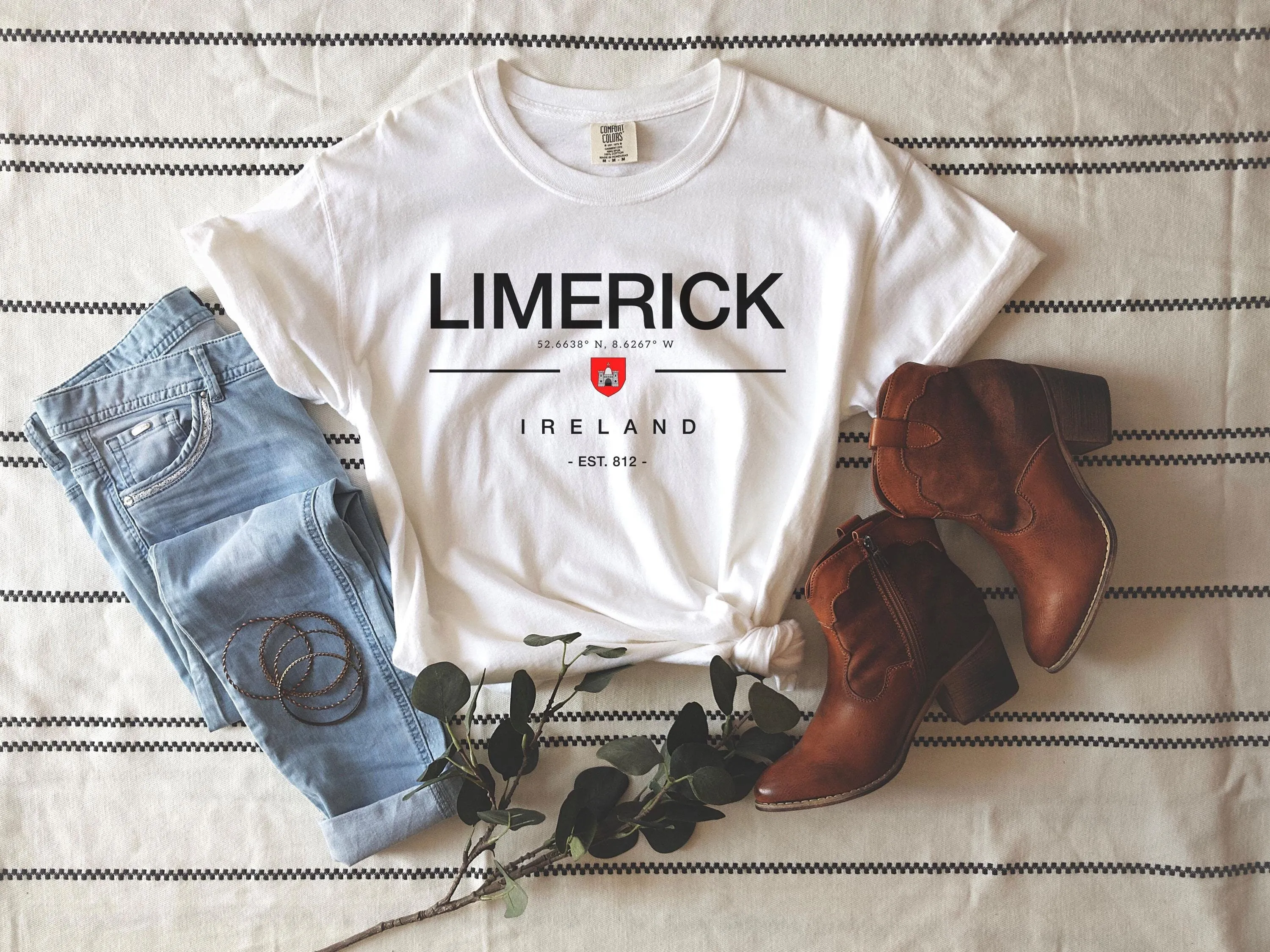 

Футболка Limerick Comfort Colors с флагами города Ирландии
