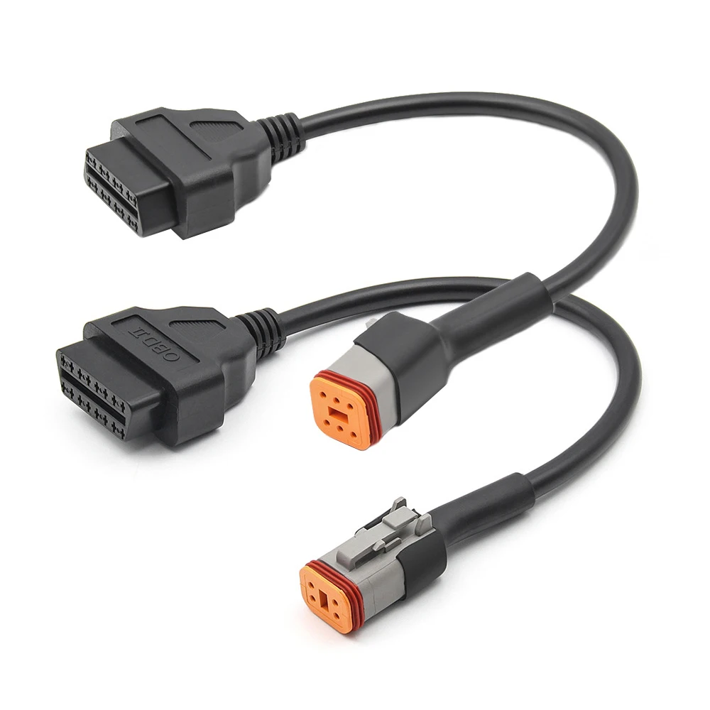 OBD 2 Connector For Harley Motorcycle 6Pin 4Pin to 16pin OBD2 Adapter OBD2 Diagnostic Scanner Adapter Cable OBD Scanner
