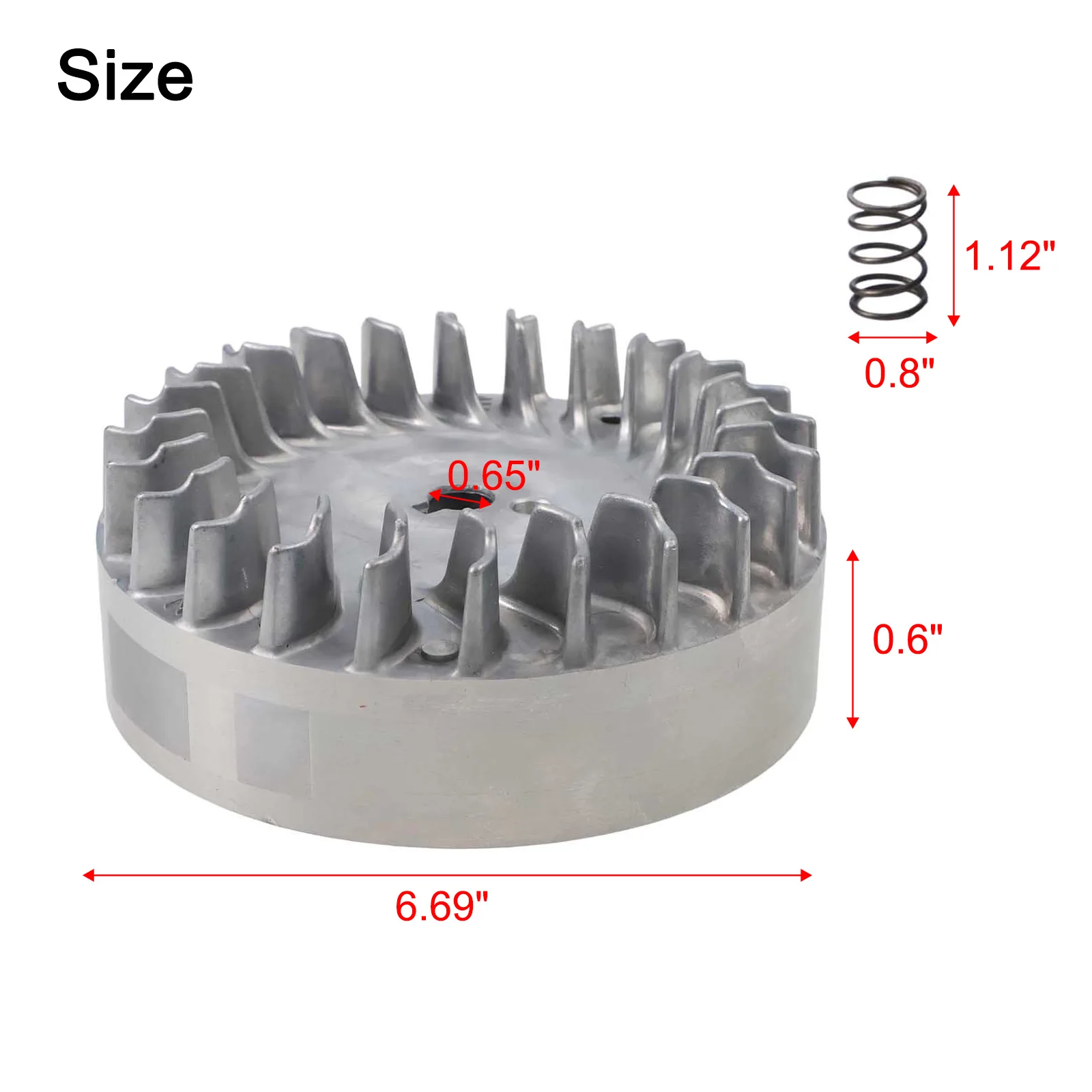 

212cc Flywheel 10krpm Flywheel Enhanced Performance Reliable Engine Part Seamless Installation As Shown Outdoor Sports