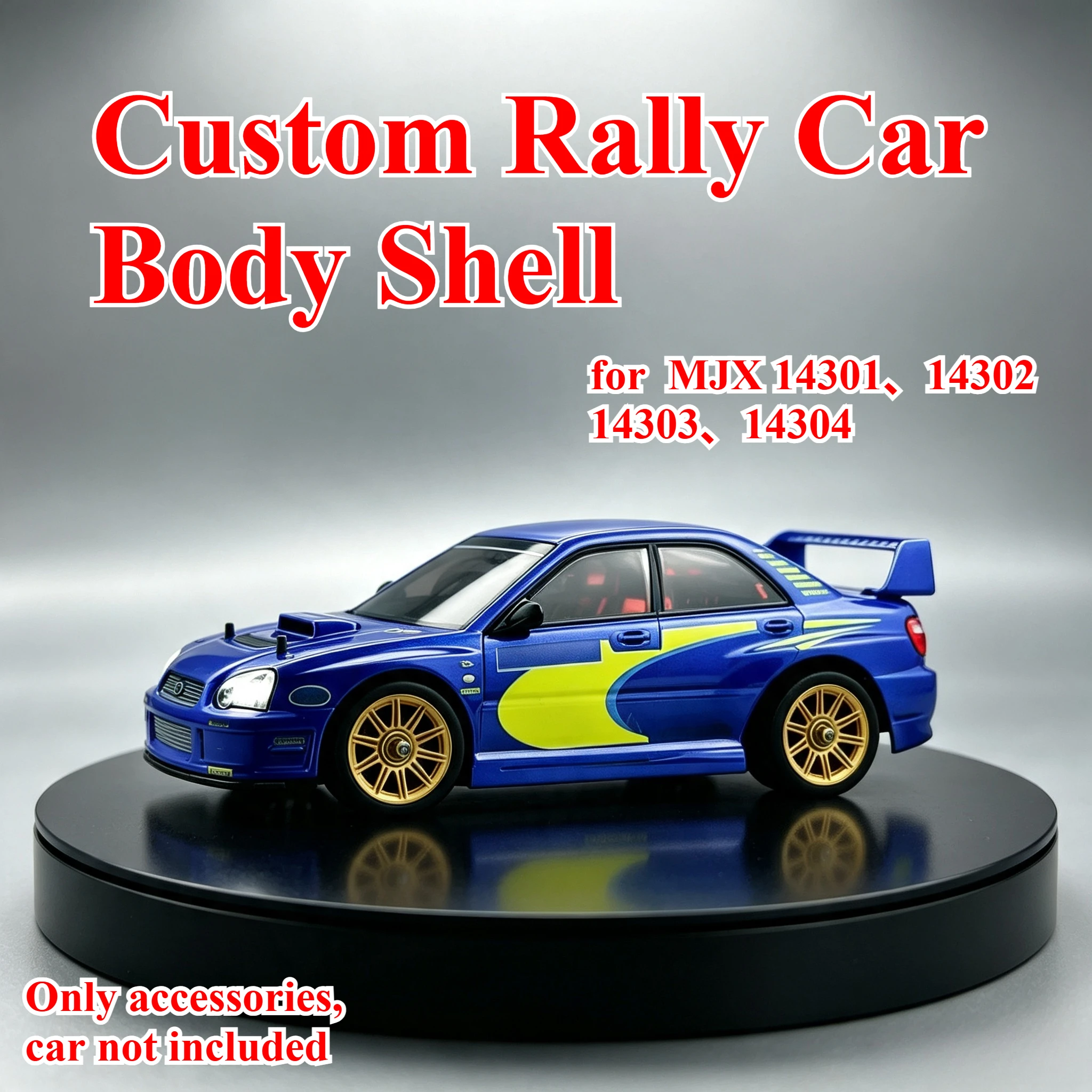 RC Racing Fittings Custom WRC Simulation Body Shell For 1/14 MJX 14301 14302 14303 14304 Competitive Exterior Upgrade Accessory