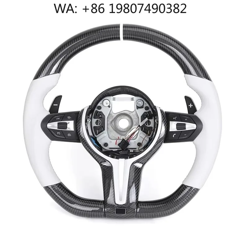 

Premium Carbon Fiber Steering Wheel, Optional Alcantara Or Perforated Leather Grips, Aftermarket Replacement Parts Fits F10 F15