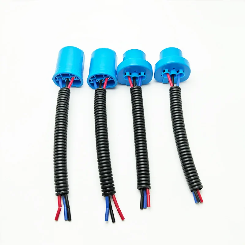 1-10Pcs 9004 9007 Male Female Plug Car Lampholder Conversion Line Wiring Harness Adapter Socket HB1 HB5 Connector Extension Cord